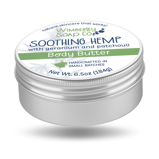 Soothing Hemp Body Butter with geranium and patchouli
