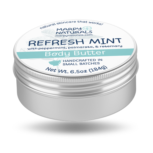 Refresh Mint with Peppermint, Palmarosa, & Rosemary Body Butter