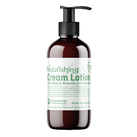 Nourishing Cream Lotion - Geranium, Bergamot, & Frankincense